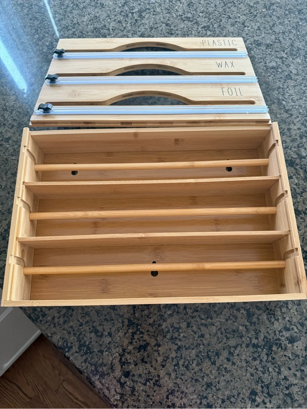 Kitchen Dispenser Organizer for Plastic, Wax & Foil
